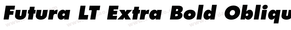 Futura LT Extra Bold Oblique字体转换